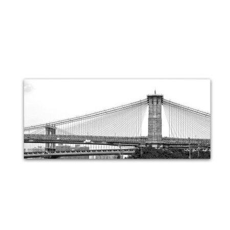 CATeyes 'Brooklyn Bridge 5' Canvas Art,10x24